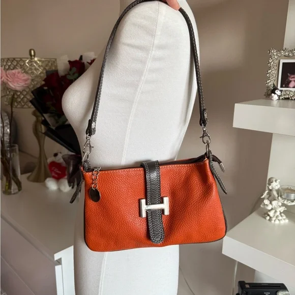 Orange and Black Designer Women's Bag - Picture 1 of 9